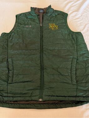 Under Armour Green Baylor University Quilted Puffer Vest